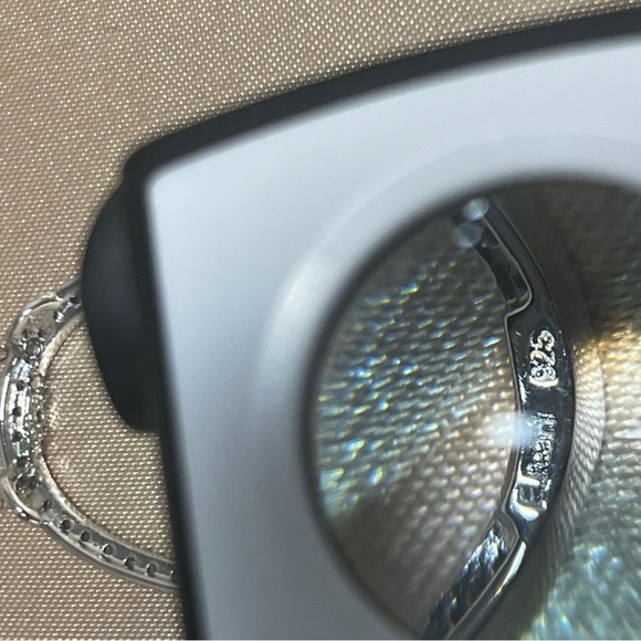 Erwin Pearl Sterling Silver Necklace With Sterling Silver & CZ Oval Pendant 925 - Picture 10 of 15